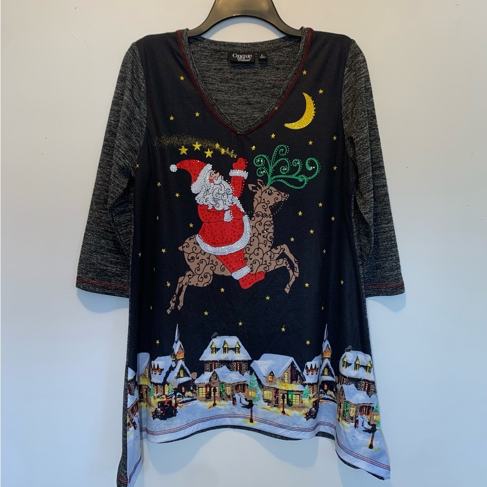 Onque Casuals Christmas Santa Tunic Top
